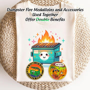 This is Fine Mini Dumpster Fire Challenge Coin