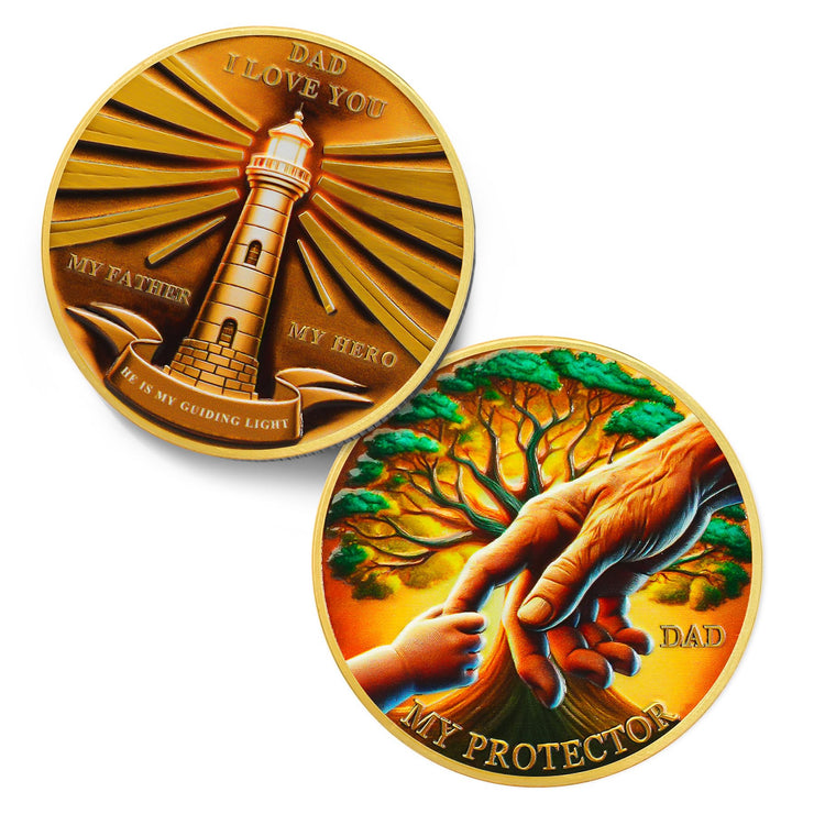 My Protector Dad Challenge Coin