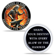 Blacksmith Forged in Fire Motivational Challenge Coin