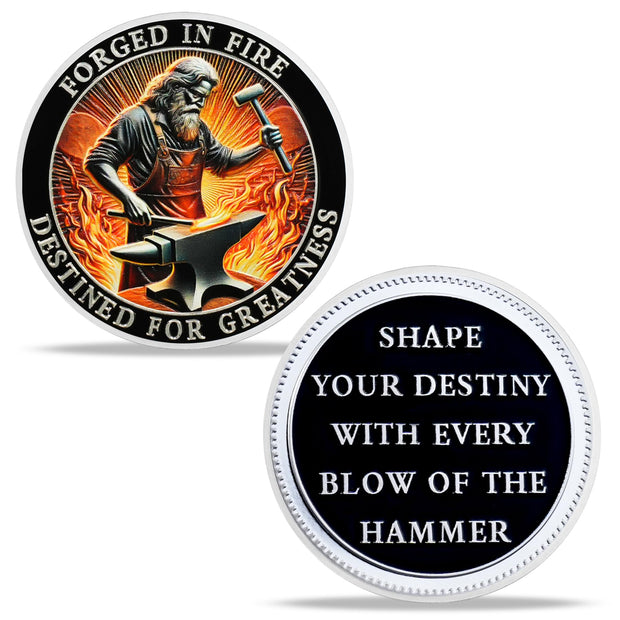 Blacksmith Forged in Fire Motivational Challenge Coin