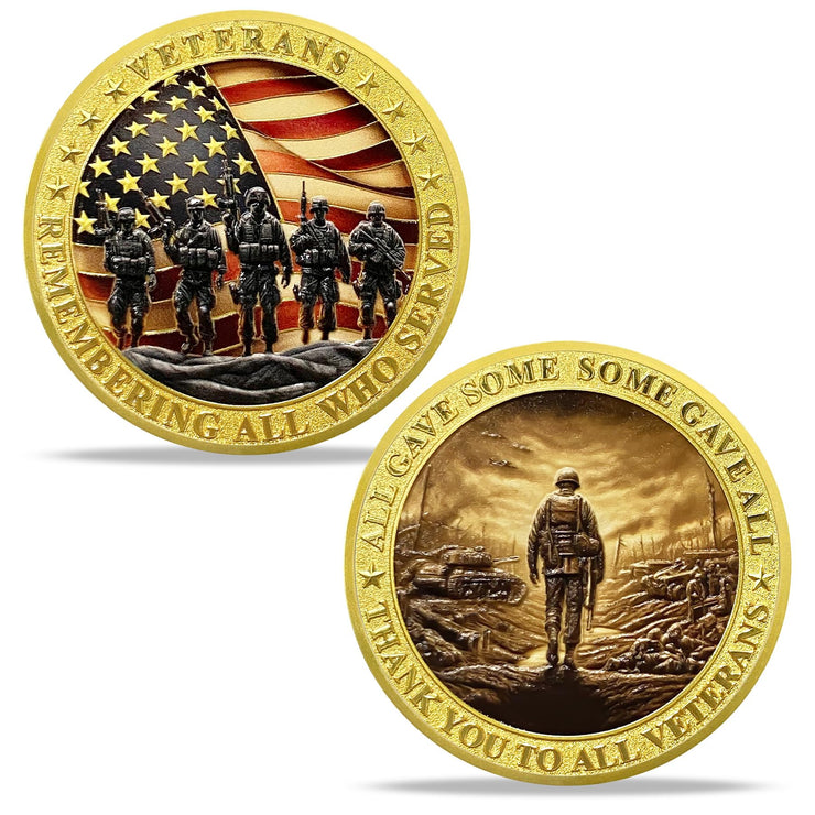 Thank You for Your Service Military Veterans Challenge Coin