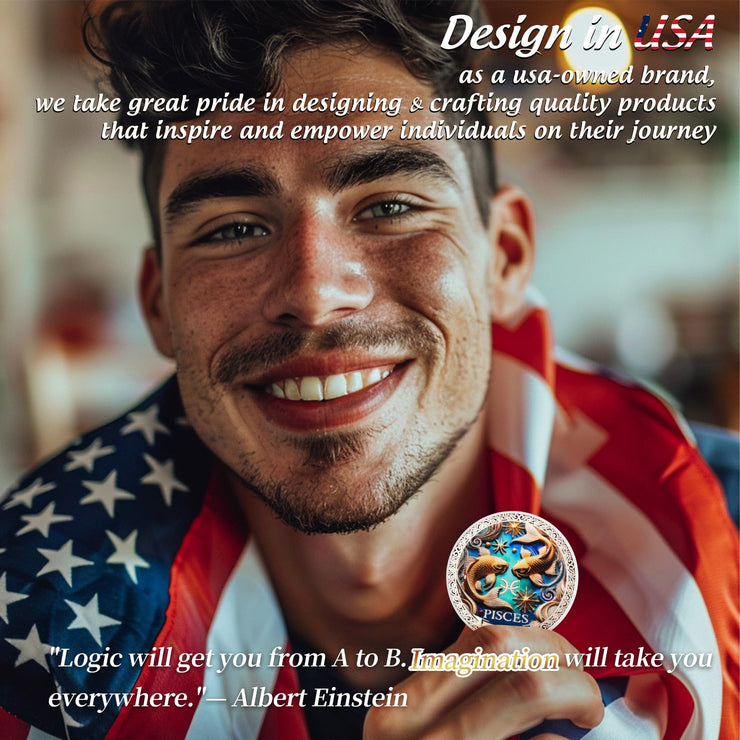 Cool Pisces 12 Zodiac Challenge Coin