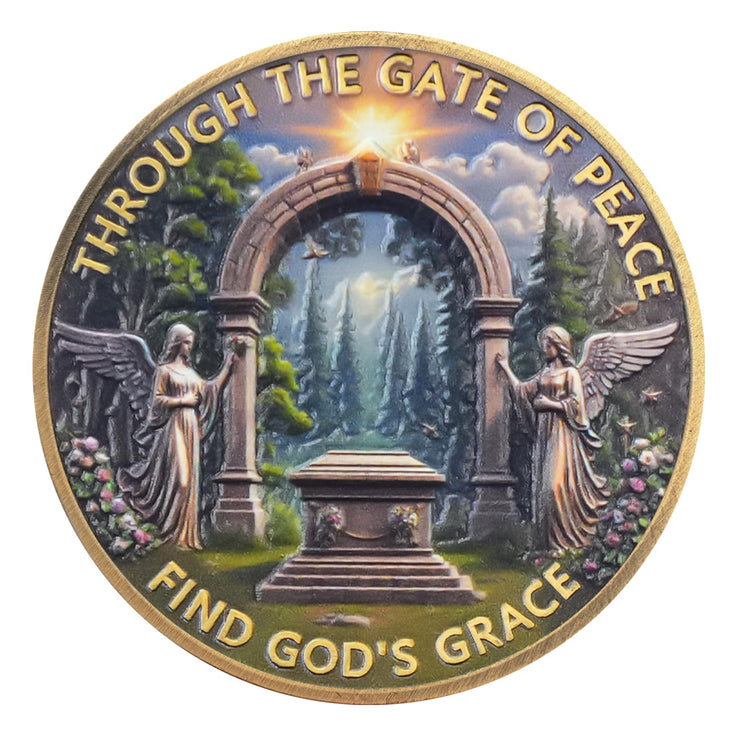 The Gate of Peace Christian Challenge Coin