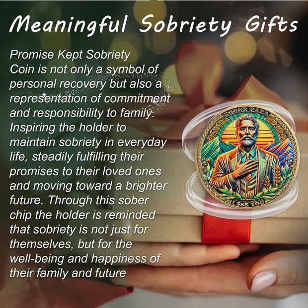 Sunlight Father Sobriety Coin