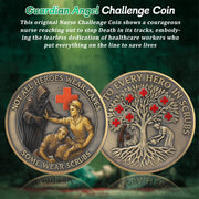 Guardian Angel Nurse EMT Tree of Life Nurses Prayer Challenge Coin
