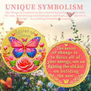 Butterfly Recovery Affirmation Sobriety Coin