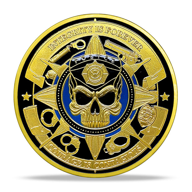 Patriotic Police Law Enforcement Valor & Duty Coin