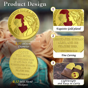 Mother and Son Love Coin I Love You Mom Coin