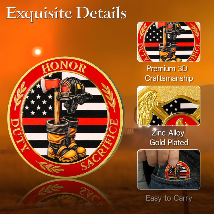 First Responder Firefighter Challenge Coin