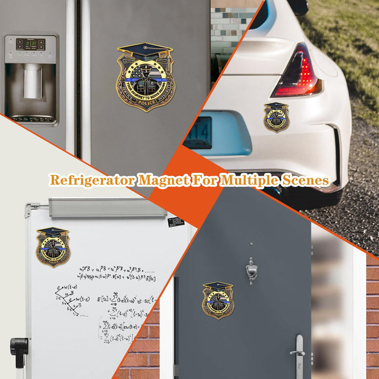 Police Academy Graduation Refrigerator Magnet