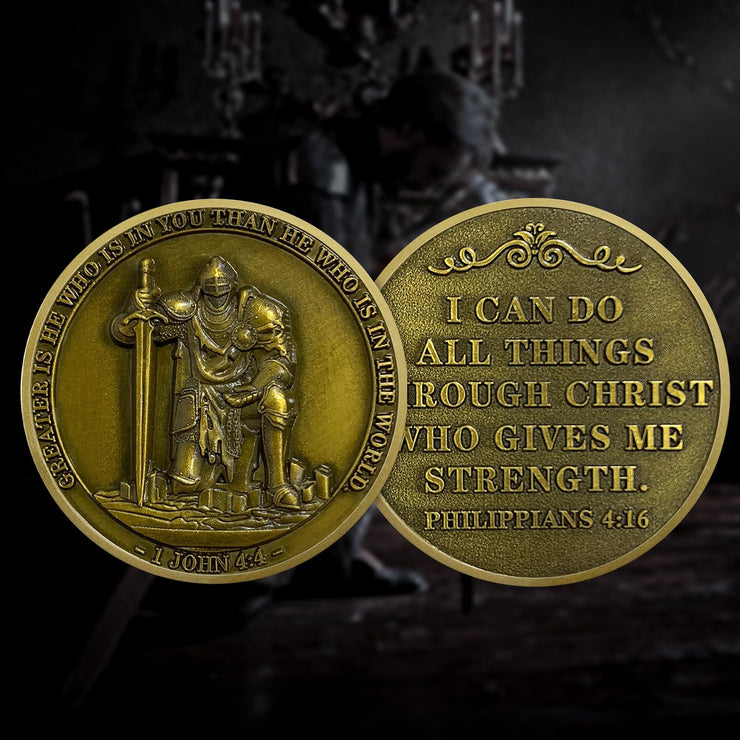 Knight Templar Christian Challenge Coin