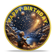 Shooting Star Wish Birthday Coin