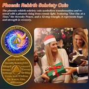 Phoenix Rebirth 1-5 Year Sobriety Coin