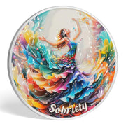 Rainbow Dancer Motivational Quote Sobriety Coin for Women