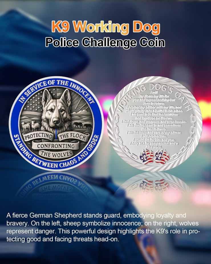 Working Dog Memorial Police Coin