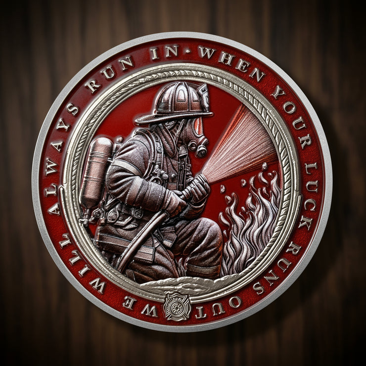 Masked Firefighter Courage & Honor Challenge Coin