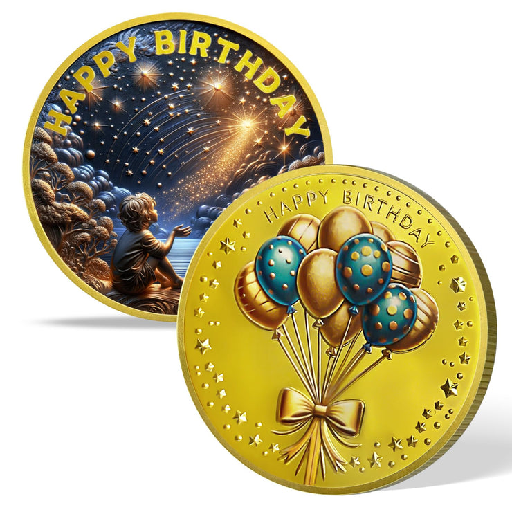 Shooting Star Wish Birthday Coin