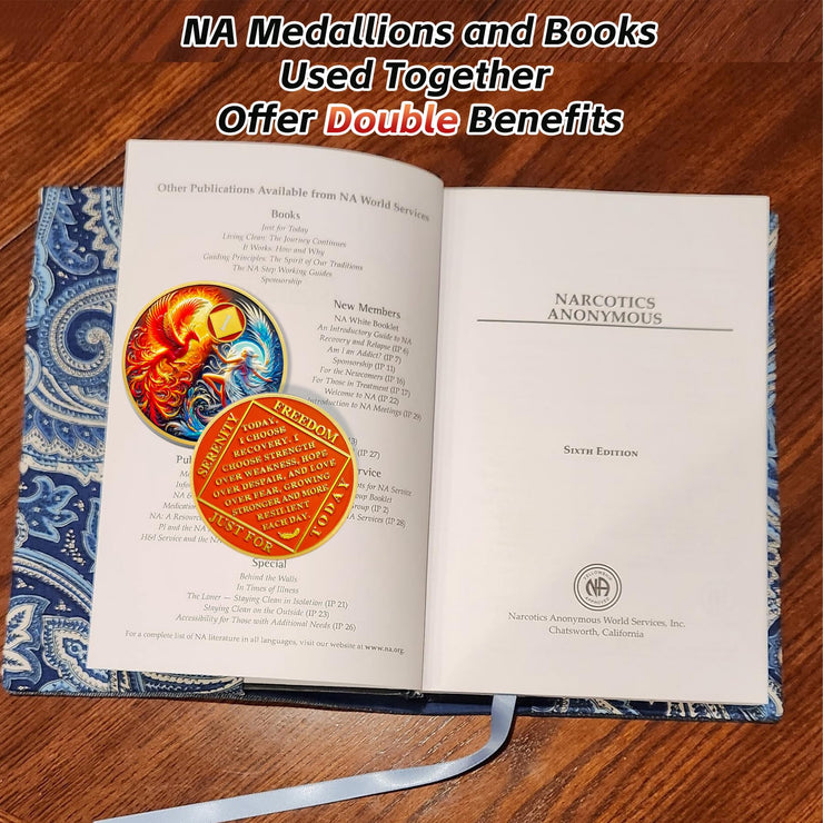 Personalized Phoenix Fairy Sun and Moon Sobriety Coin