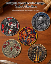 Knights Templar Challenge Coin with Red Cross