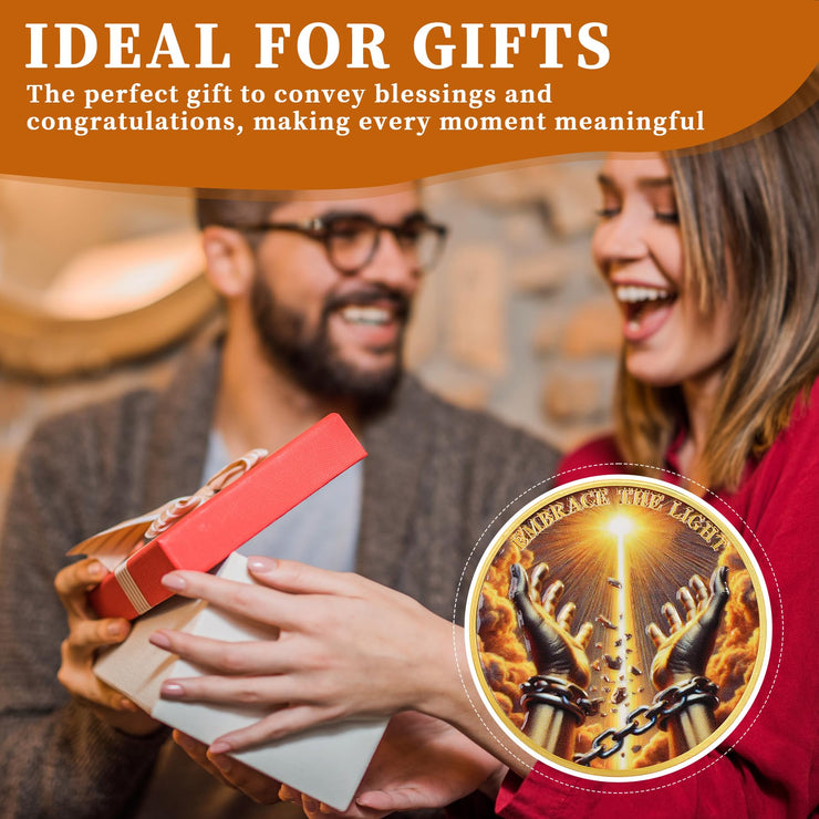 Breaking The Shackles Affirmation Sobriety Coin