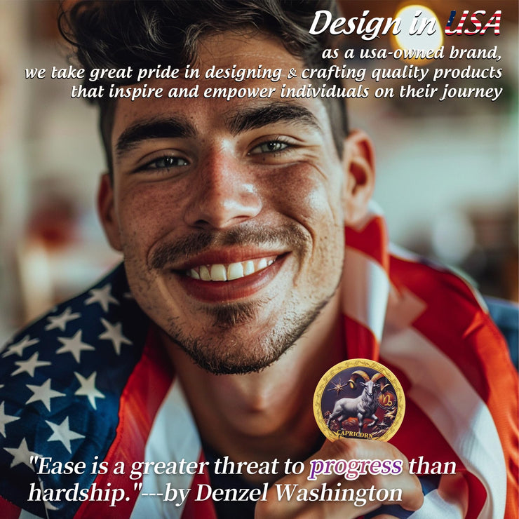 Capricorn 12 Zodiac Protective Talisman Challenge Coin