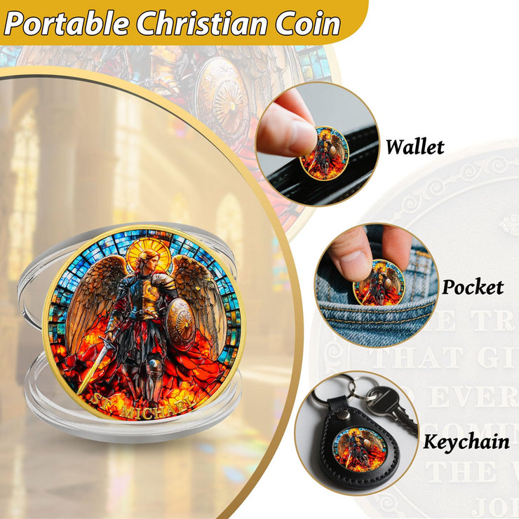 Saint Archangel Michael Christian Challenge Coin