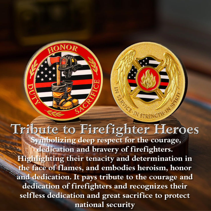 First Responder Firefighter Challenge Coin