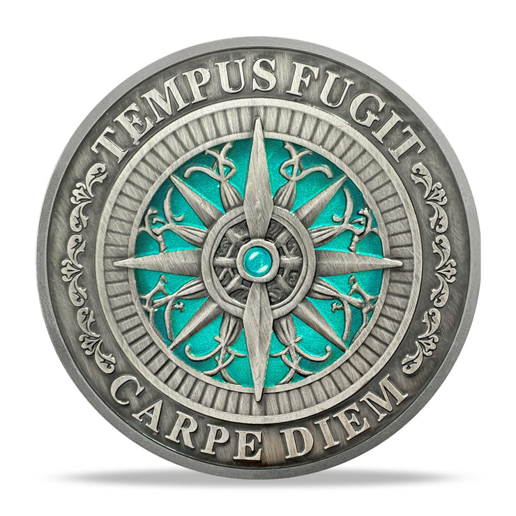 Memento Mori Coin Skull Challenge Coin