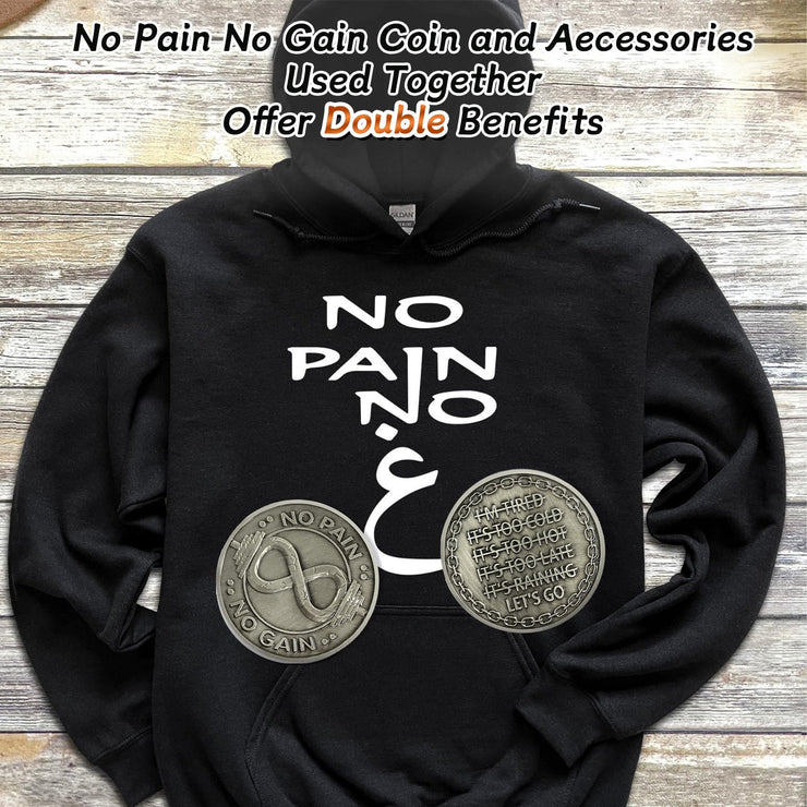 No Pain No Gain Inspirational Motivational Infinity Challenge Coin