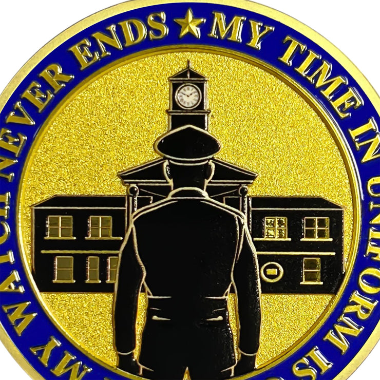 Patriotic Police Law Enforcement Honor & Service Medallion Coin