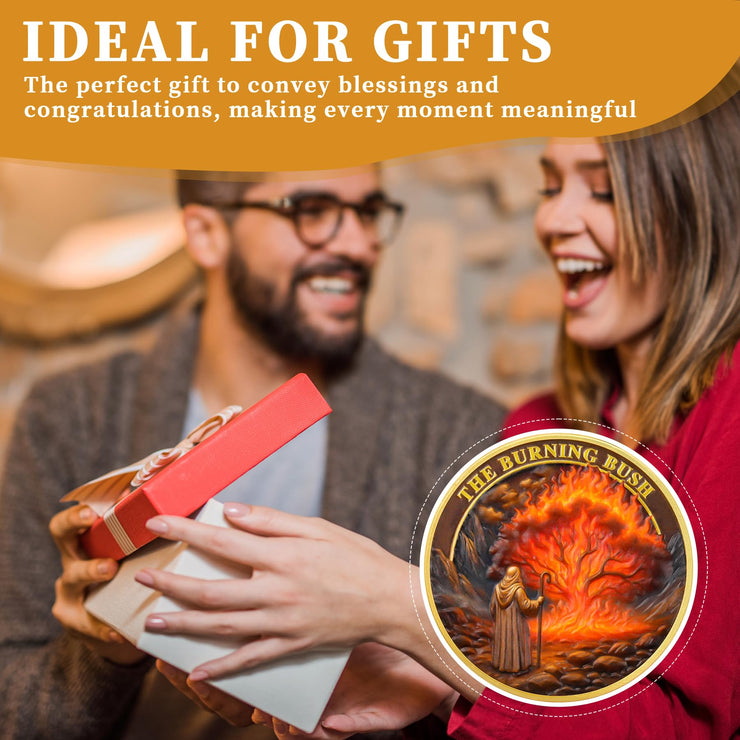 Moses Burning Bush Challenge Coin