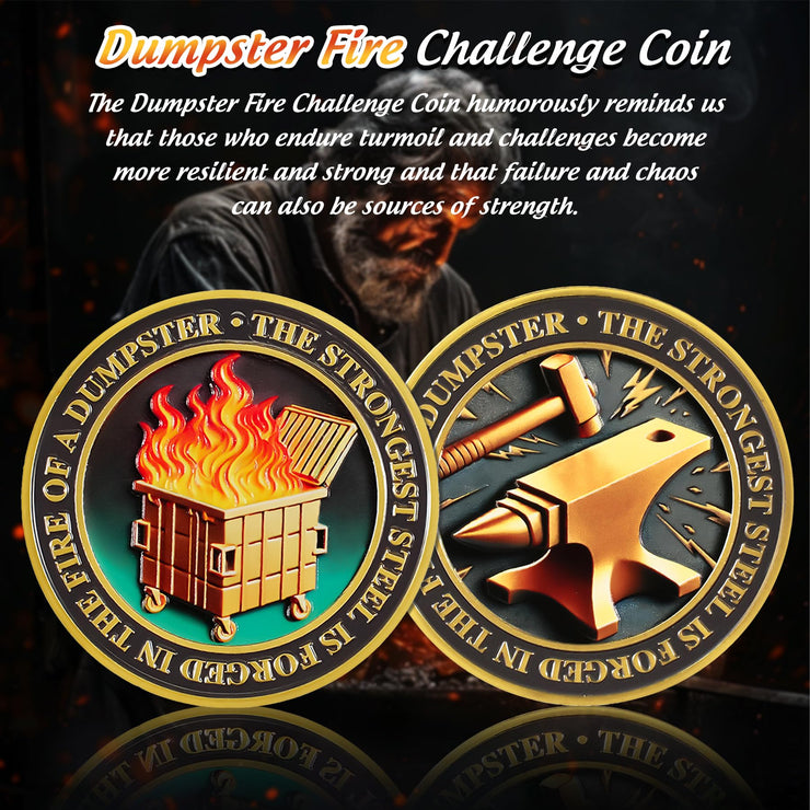 Original Dumpster Fire Challenge Coin