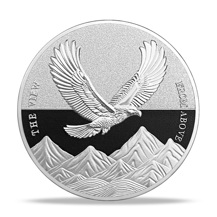 The View from Above Eagle Inspiring Challenge Coin