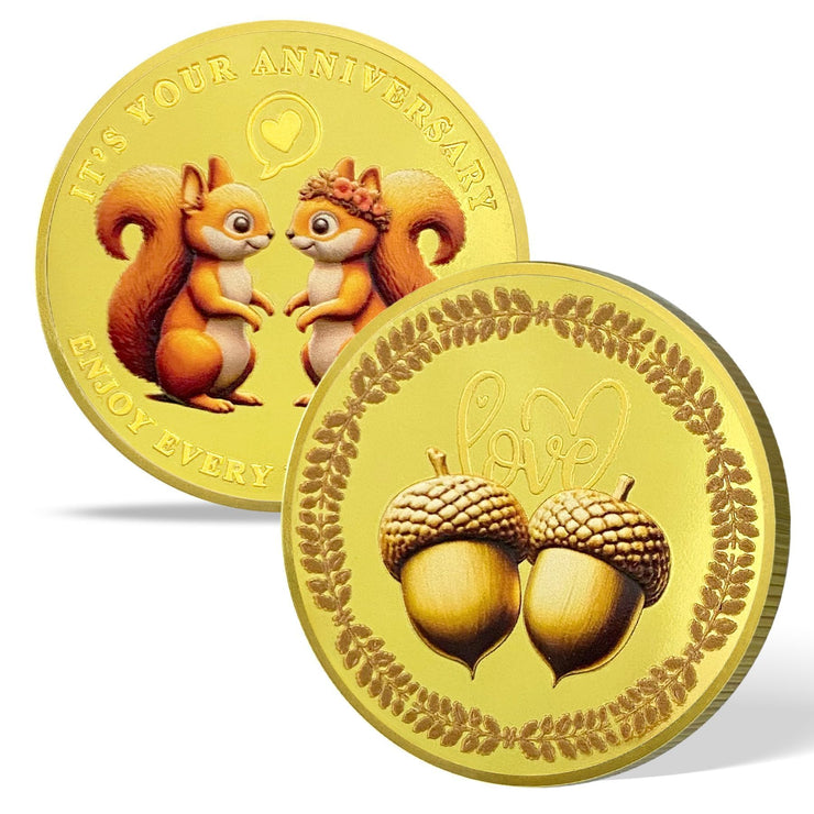 Love Squirrel Anniversary Commemorative Coin