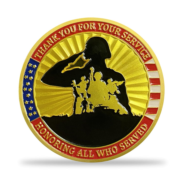 AtSKnSK Military Challenge Coin Veteran Coin