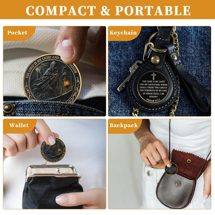 The Lord is My Light Christian Challenge Coin