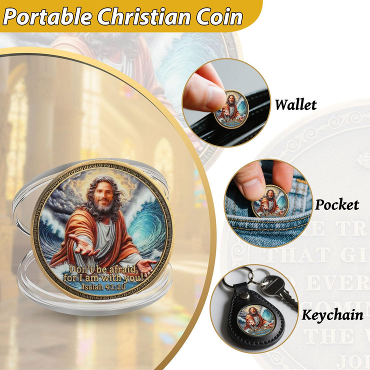 Sacred Jesus Comfort Christian Challenge Coin