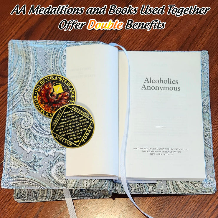 Personalized Reborn from Fire Delicate Phoenix Sobriety Coin