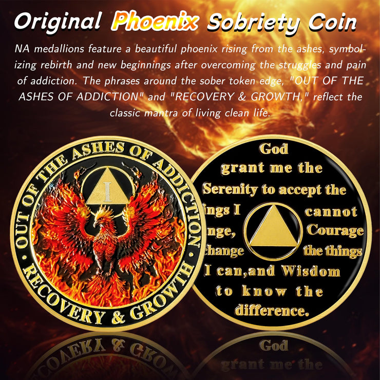Personalized Triangle Reborn from Fire Delicate Sobriety Coin