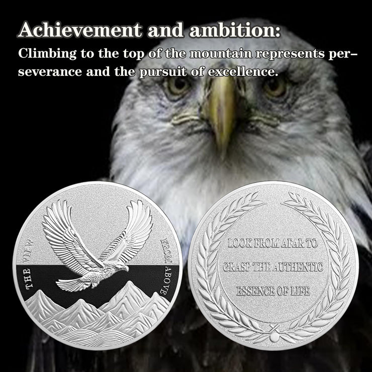 The View from Above Eagle Inspiring Challenge Coin