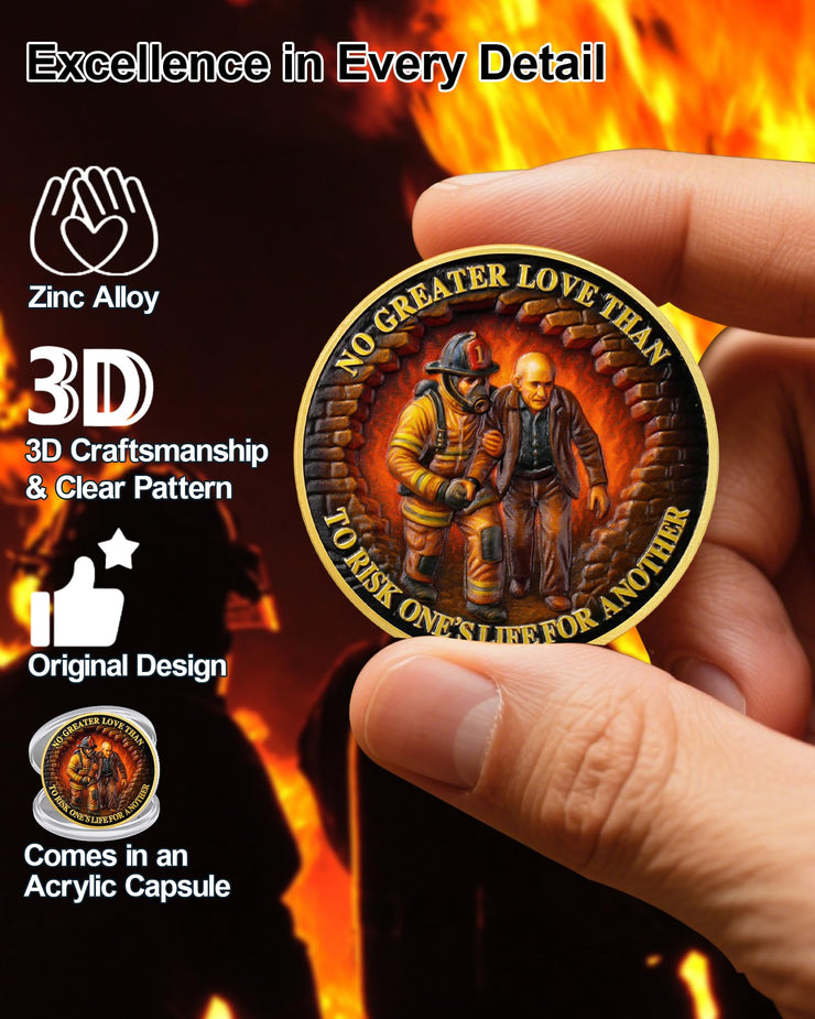 Firefighter Rescue Duty Honor Coin