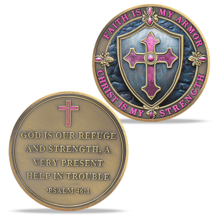 Inspirational Bible Verse Beach Footprints Religious Coin