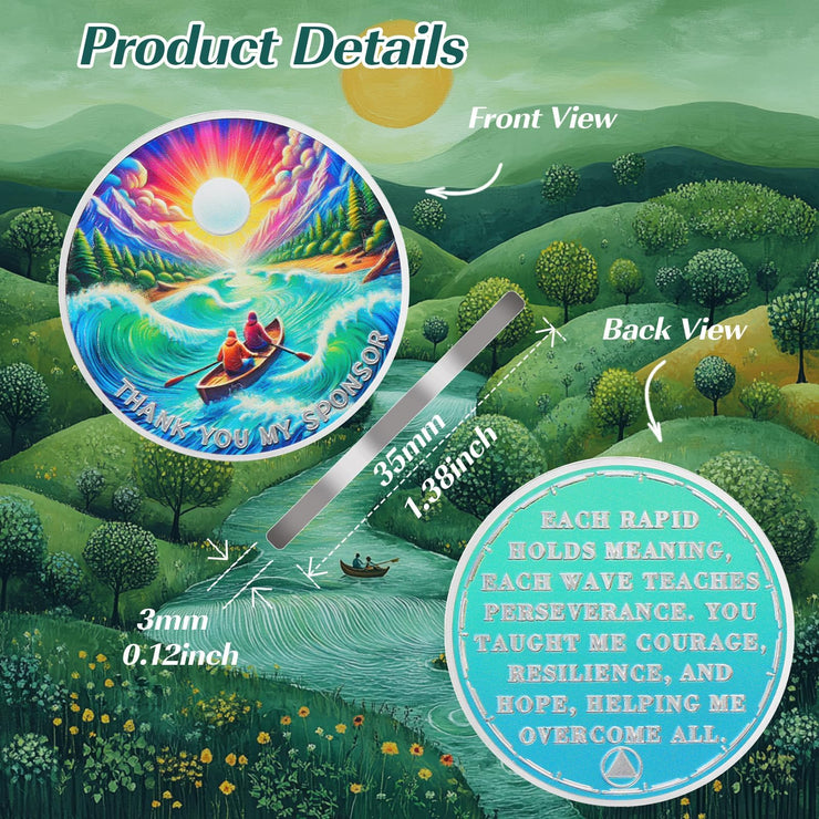 Thank You My Sponsor Sobriety Coin