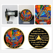 Hot Air Balloon Valley Sobriety Coin