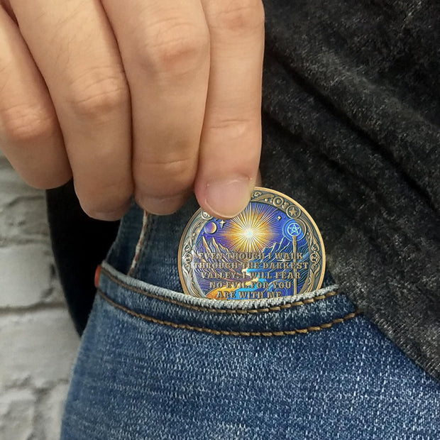 Sun and Moon Recovery Sobriety Coin