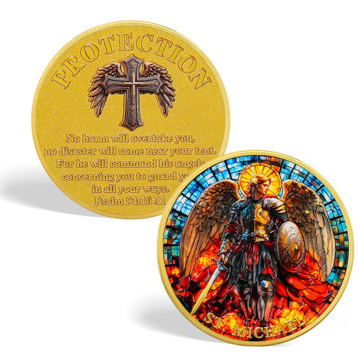 Saint Archangel Michael Christian Challenge Coin