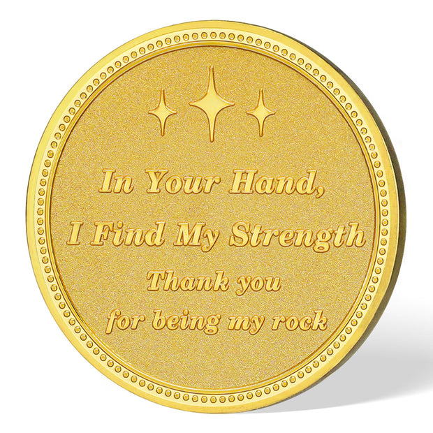 Sunflowers and Stars Father Challenge Coin