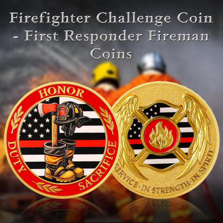 First Responder Firefighter Challenge Coin