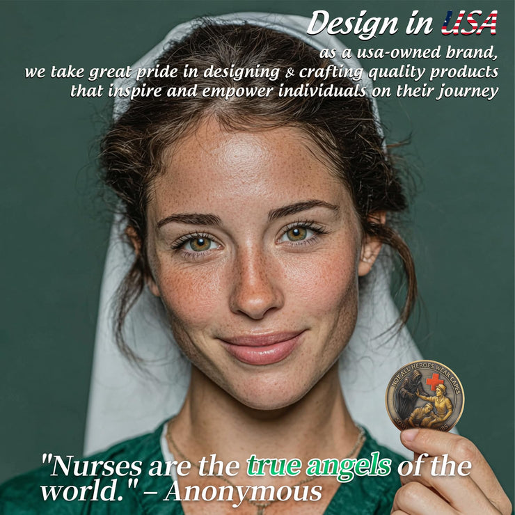 Guardian Angel Nurse EMT Tree of Life Nurses Prayer Challenge Coin