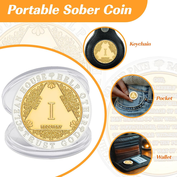 Recovery Golden Hope Sobriety Coin